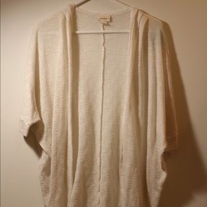 High low off white cardigan